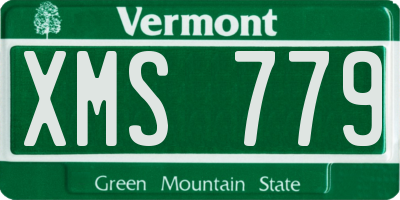 VT license plate XMS779