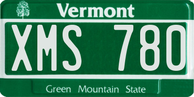VT license plate XMS780