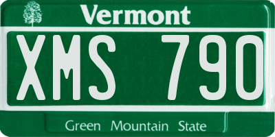 VT license plate XMS790