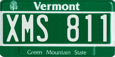 VT license plate XMS811