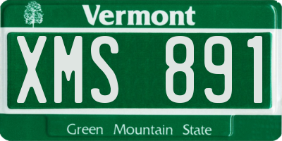 VT license plate XMS891