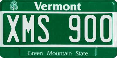 VT license plate XMS900