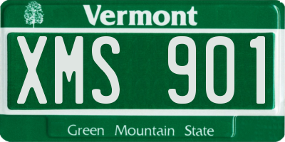VT license plate XMS901