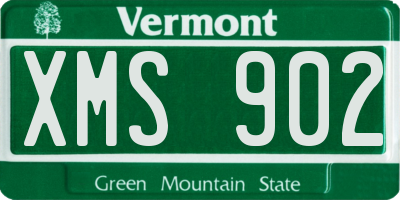 VT license plate XMS902