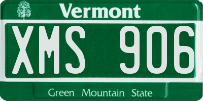VT license plate XMS906