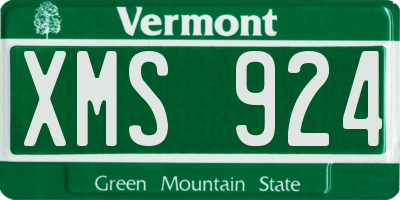 VT license plate XMS924