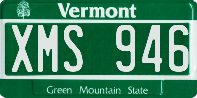 VT license plate XMS946