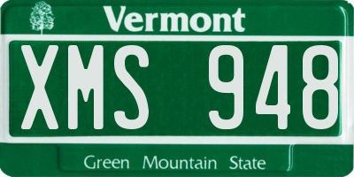 VT license plate XMS948