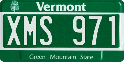 VT license plate XMS971