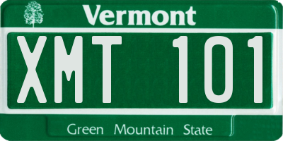 VT license plate XMT101