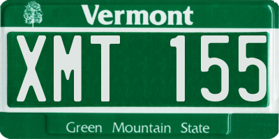 VT license plate XMT155