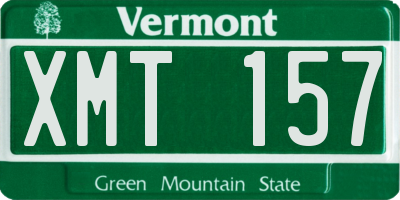 VT license plate XMT157