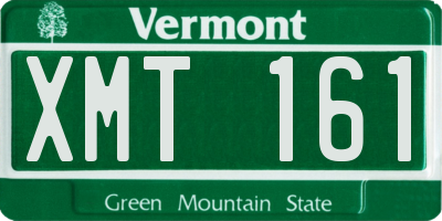 VT license plate XMT161