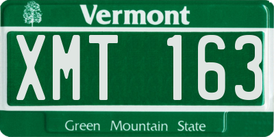 VT license plate XMT163