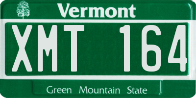 VT license plate XMT164