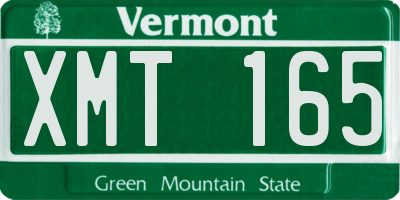 VT license plate XMT165