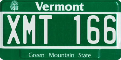 VT license plate XMT166