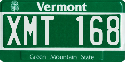 VT license plate XMT168