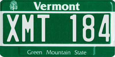 VT license plate XMT184