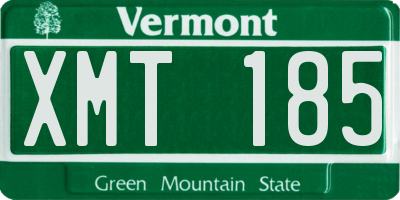 VT license plate XMT185