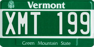 VT license plate XMT199