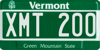 VT license plate XMT200
