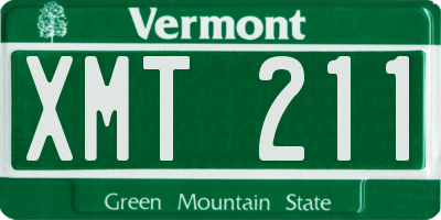 VT license plate XMT211