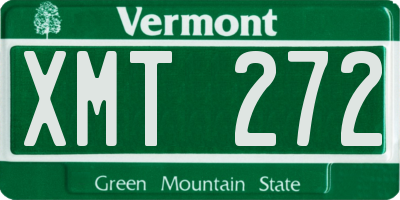 VT license plate XMT272