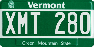VT license plate XMT280
