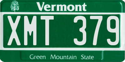 VT license plate XMT379