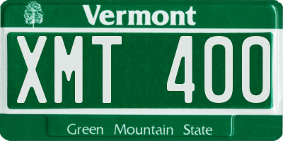 VT license plate XMT400