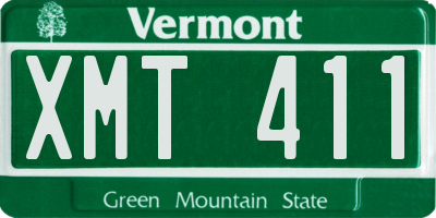 VT license plate XMT411