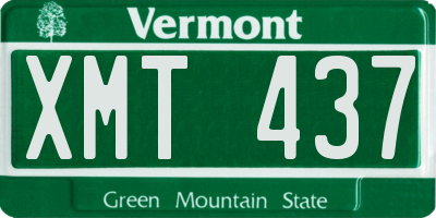 VT license plate XMT437