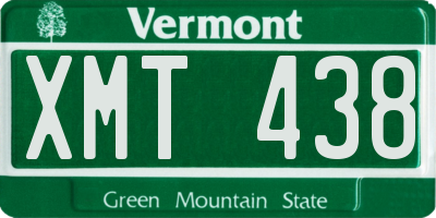 VT license plate XMT438