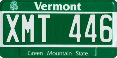 VT license plate XMT446