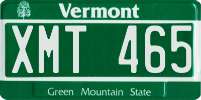 VT license plate XMT465