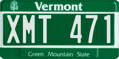 VT license plate XMT471
