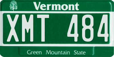 VT license plate XMT484