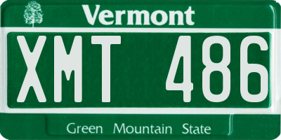 VT license plate XMT486