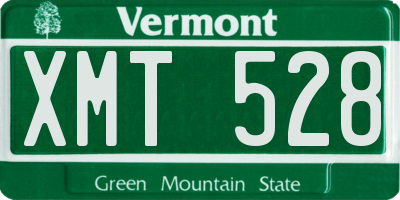 VT license plate XMT528