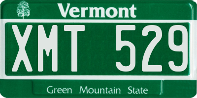 VT license plate XMT529