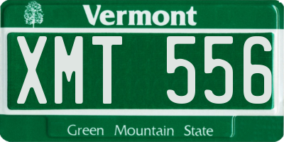 VT license plate XMT556