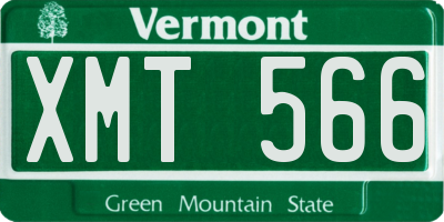 VT license plate XMT566