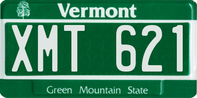 VT license plate XMT621