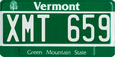 VT license plate XMT659
