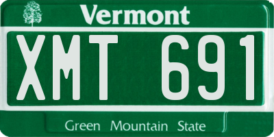 VT license plate XMT691