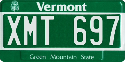 VT license plate XMT697