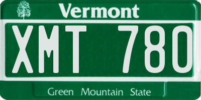VT license plate XMT780