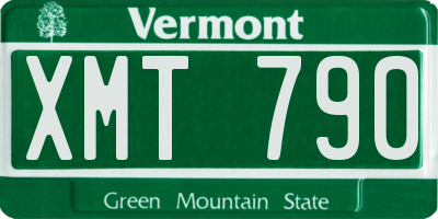 VT license plate XMT790