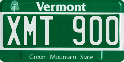 VT license plate XMT900
